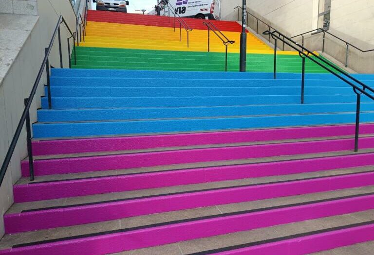 Marquage au sol LGBT Nantes Esvia