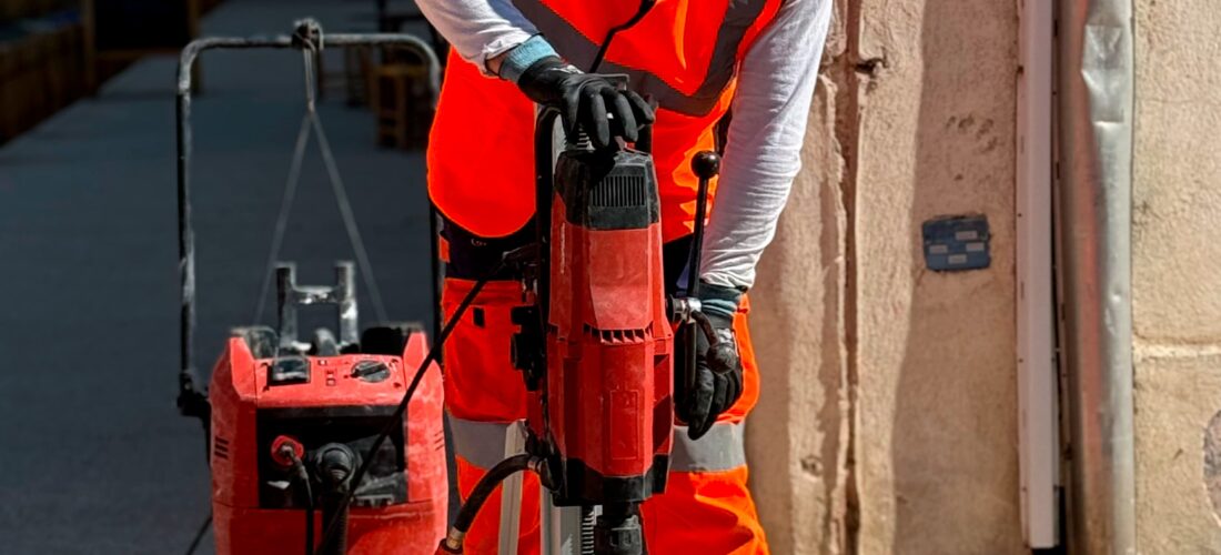 Carottage sur la voirie à St Rémy de Provence par l'agencede Avignon